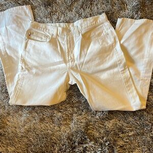 Vintage Ralph Lauren White Jeans size 6 Women’s cropped bootcut #10126